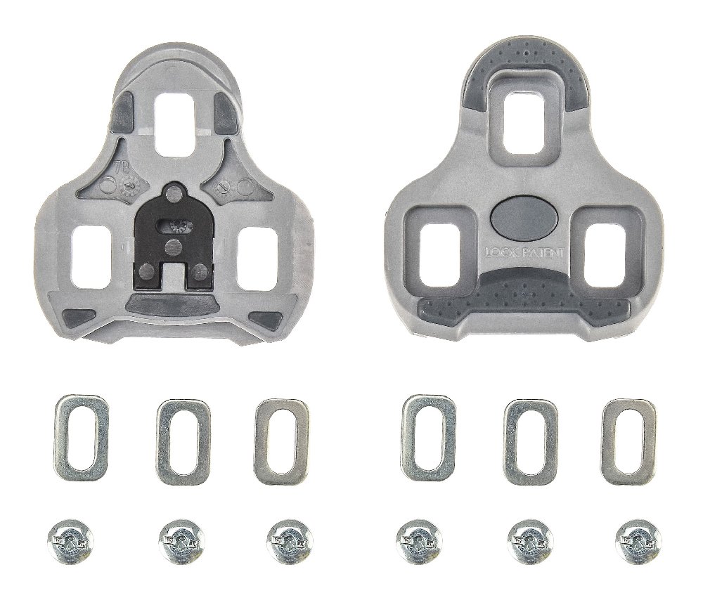 Look Keo Grip Tacchette Grigio Con Gomma Antiscivolo